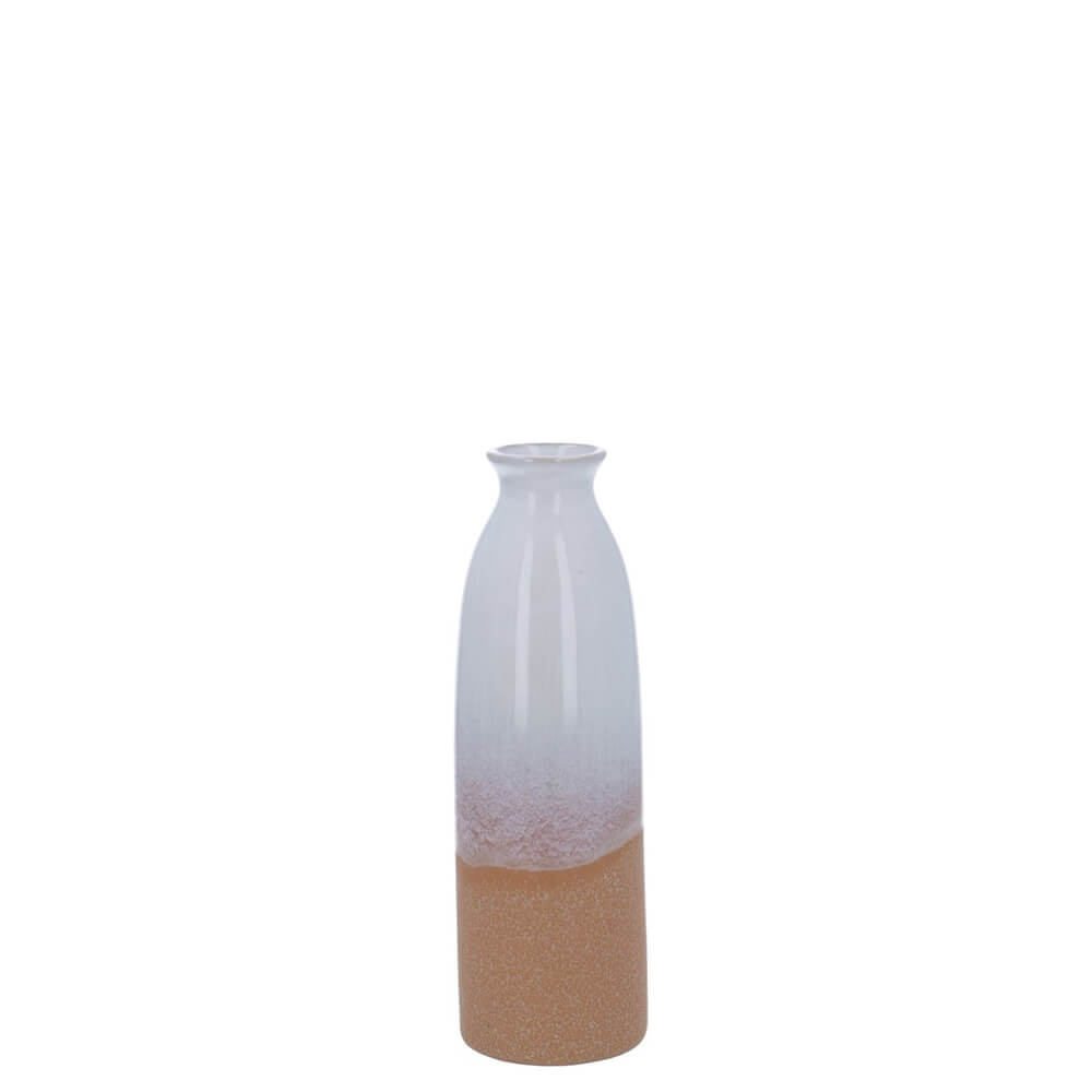 Gisela Graham Ceramic Vase Sand Decorative Bottle Small